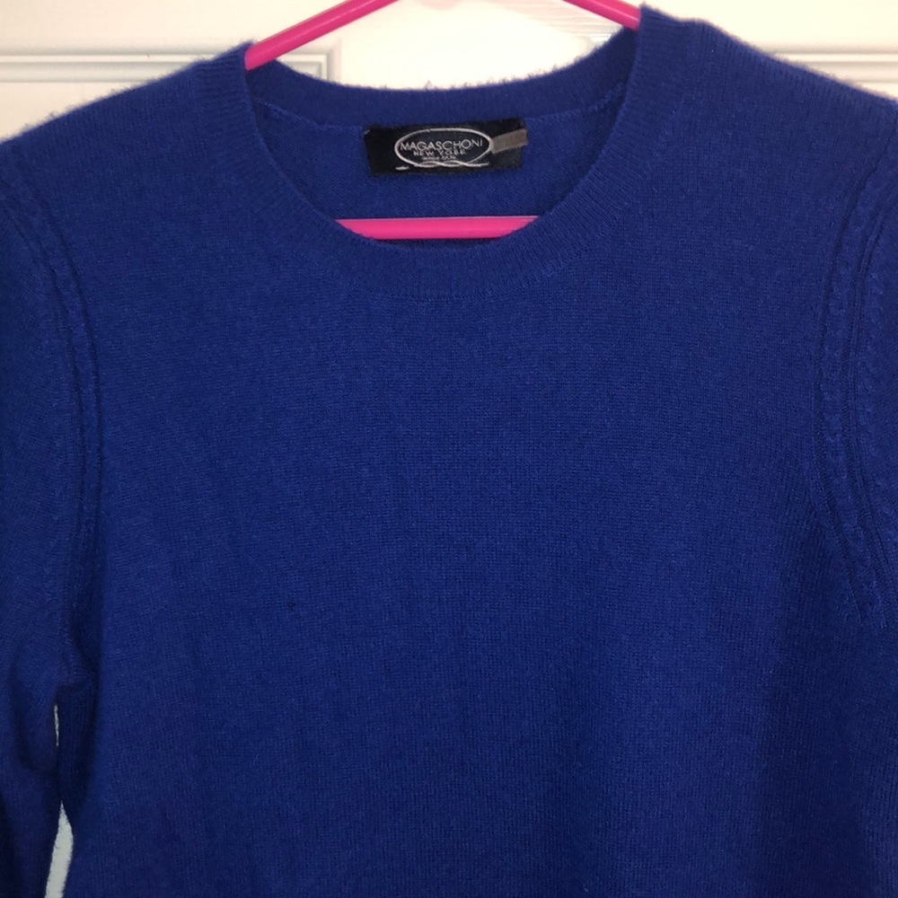 Magaschoni New York royal blue Cashmere sweater
